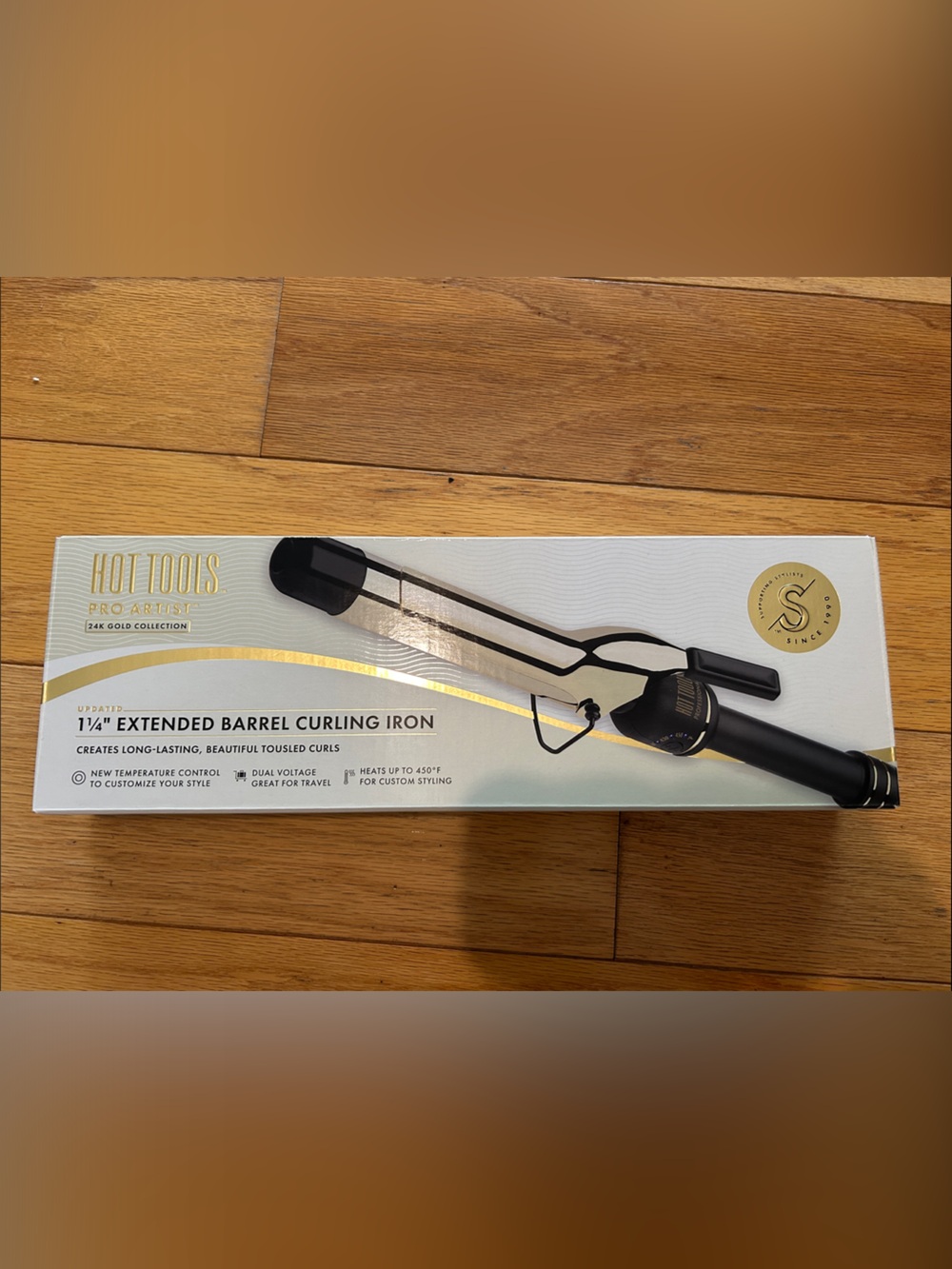 Hot Tools 1¼" Extended Barrel Curling Iron - Black